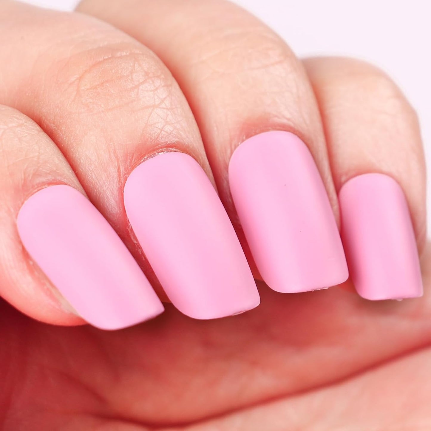 Matte Nail Polish Air Dry Nail Lacquer for Nail Art Varnish, Mist Effect Matte Finish Velvet Nail Polish, 0.35 fl oz (Dusty Pink-03, 10 ML)-Velvo Beauty