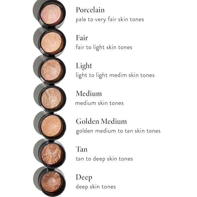 LAURA GELLER NEW YORK Award-Winning Baked Balance-n-Brighten To Go Travel Size Color Correcting Powder Foundation - Deep - Buildable Light to Medium Coverage - Demi-Matte Natural-Velvo Beauty