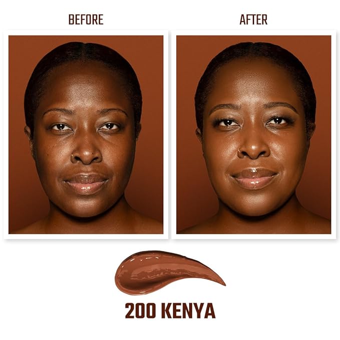 Juvia's Place I Am Magic Velvety Matte Liquid Foundation 200 - Kenya - Deep Dark w/Warm Golden Undertone, Makeup Foundation Full Coverage, Lightweight, Long Wear, Velvety Matte Finish-Velvo Beauty