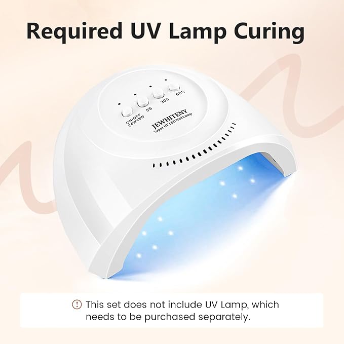 JEWHITENY Poly Extension Gel Nail Set Clear White Pink Poly Nail Gel With Slip Solution Base Coat Top Coat French Manicure for Finger Art and Home DIY Need U V Lamp Curing-Velvo Beauty