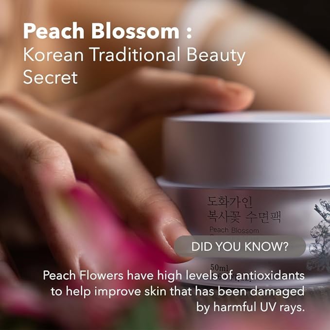 Gentle Peach Blossom Overnight Mask l Vitamin C, Rejuvenating, Hydrating l Product of Korea - 1.69 fl. Oz-Velvo Beauty