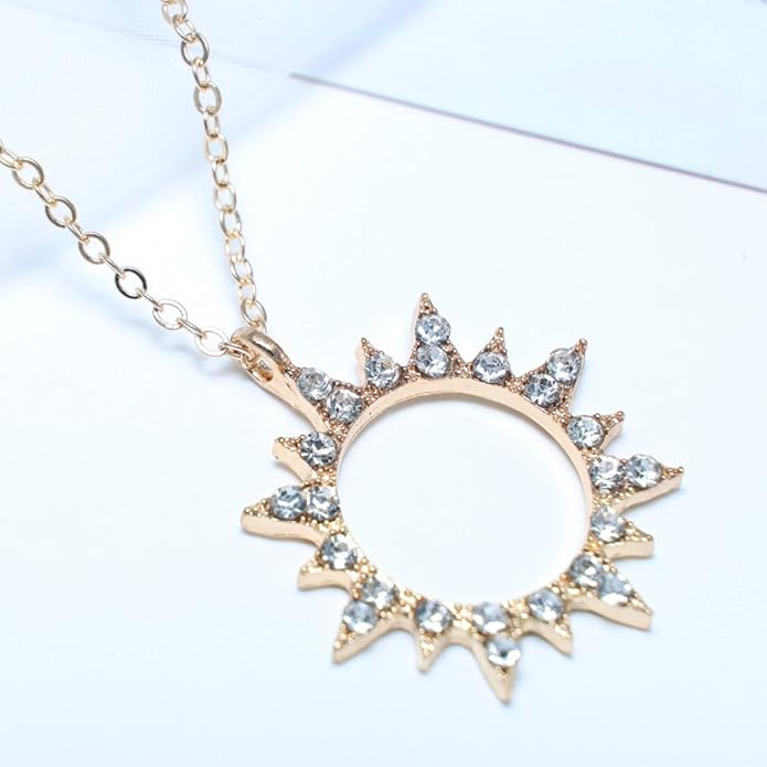 Bohemian Star Necklace Choker Small Flat Star Pendant Necklace Celestial Chain Necklace Jewelry for Women and Girls-Velvo Beauty