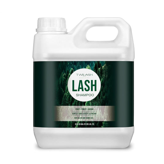 Lash Shampoo Bulk, Eyelash Cleanser for Extensions 2 Liters, Safe Makeup Remover, Non-irritating or Burning Eyelid Foaming Cleanser for Professional Salon and Home Use (Forest-2L)-Velvo Beauty