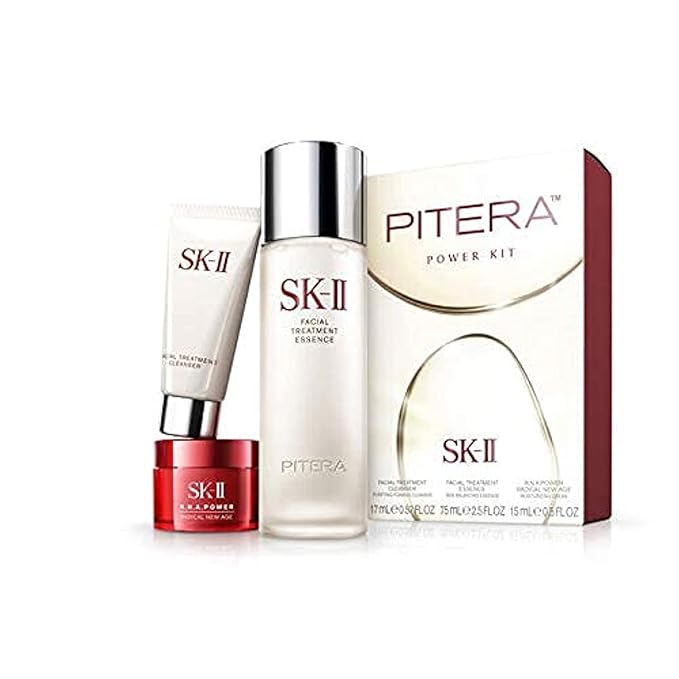 SK-II PITERA Power Kit Fantasista Utamaro Limited Edition 3pc. Facial Treatment Essence, 75 mL R.N.A.POWER Cream, 15 ml. Facial Treatment Cleanser, 17 ml.-Velvo Beauty