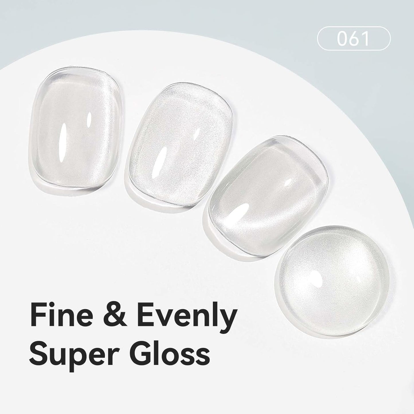 Cat Eye Gel Polish, Magentic Nail Polish Silver Translucent Jelly Color Clear Moonlight UV Gel Glitter Holographic With Magnet For Nail Salon DIY At Home-Velvo Beauty