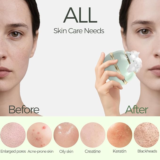 KangGlow Electric Silicone Face Cleansing Brush with UV-C, Sonic Facial Massager with 3 Modes & 3 Brush Heads, Exfoliating & Deep Pore Cleaning, Auto-Drying, Wireless Charging Ket-Velvo Beauty