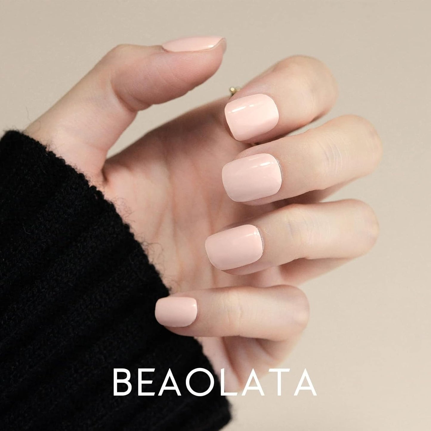 Nail Polish Strips, 32PCS Salon Quality Wraps, Long Lasting Gel Nail Stickers for Women Easy Apply& Remove (Sweet Pink)-Velvo Beauty