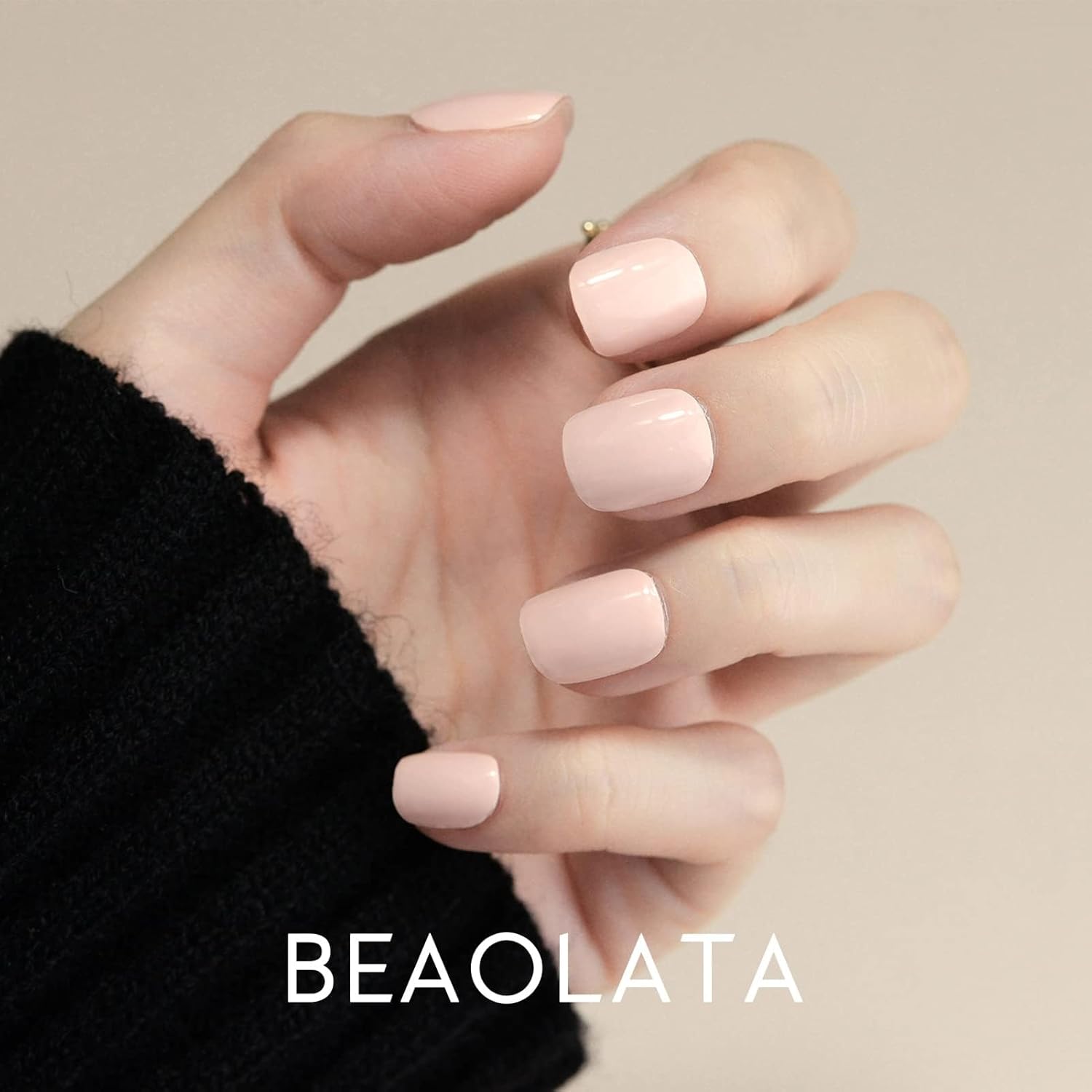 Nail Polish Strips, 32PCS Salon Quality Wraps, Long Lasting Gel Nail Stickers for Women Easy Apply& Remove (Sweet Pink)-Velvo Beauty