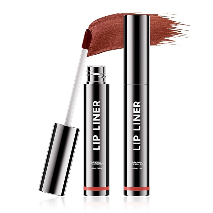 Lip Stain Peel Off - Lip Liner Waterproof, Lip Liner Stain Transfer Proof & Plumping, Moisturizing Non-Stick Cup Matte Finish Stay On All Day, Rose Color-Velvo Beauty