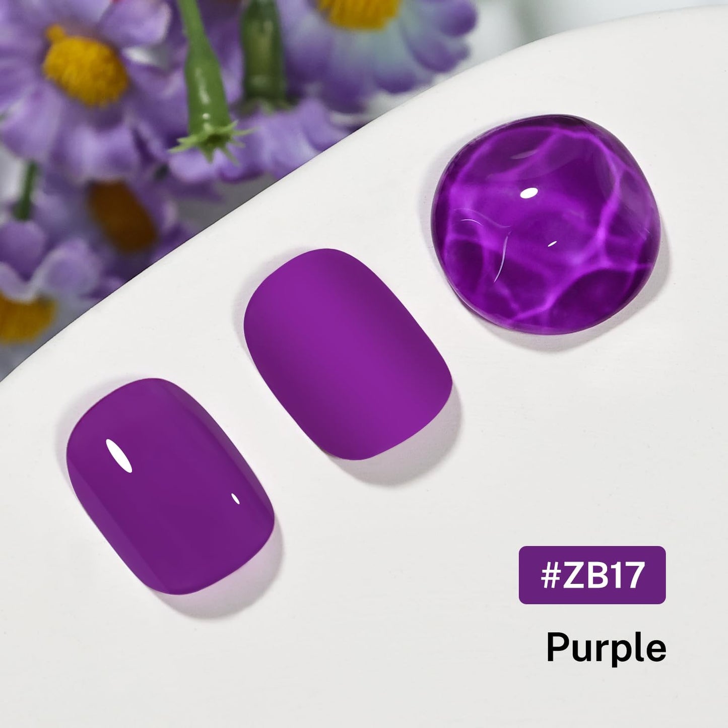 16.5ml Purple Nail Polish Large Volume Quick Drying Nail Polish, Fast Drying and Long Lasting Color Nail Art DIY Home Manicure Gift for Women-Velvo Beauty