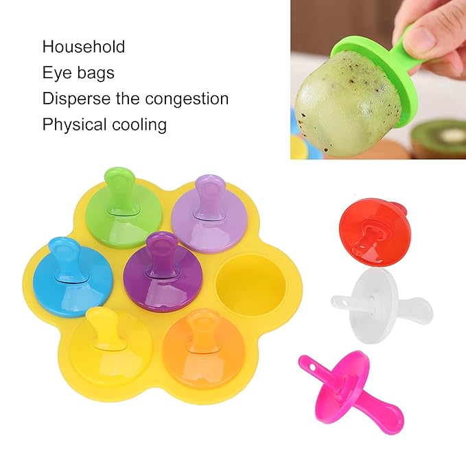 Cube Ice Roller, Reusable Silicone Ice Tray Fine Lines Removal Facial Beauty Ice Roller Skin Care Tools for Face Eyes Lubricate the Skin(yellow)-Velvo Beauty