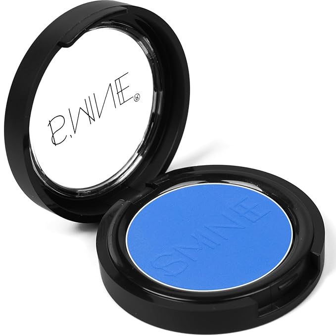 IS'MINE Single Blue Matte Eyeshadow Powder Palette High Pigment, Longwear, Intense Color Best Blue Eyeshadow-Velvo Beauty