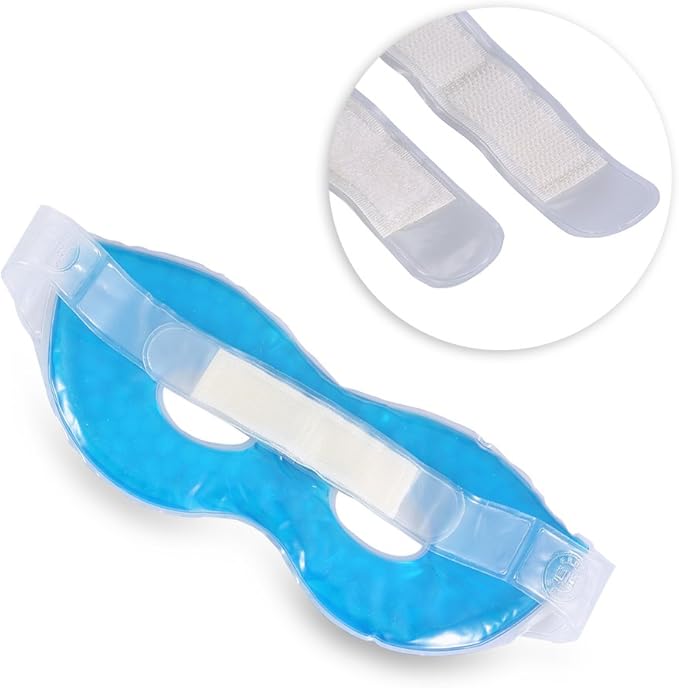 Therapeutic Cold or Warm Eye Mask,Soothing Relaxing Comfortable with Adjustable Strap Gel Remedy Relief Masks-Velvo Beauty