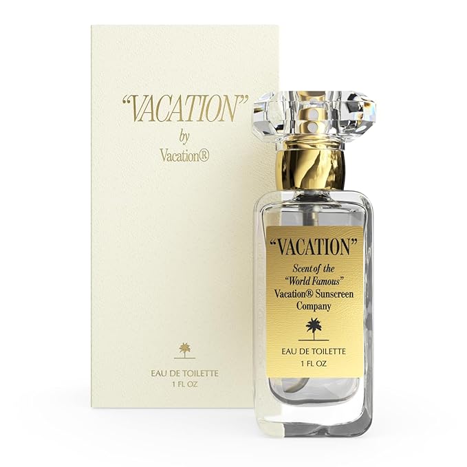 "VACATION" by Vacation Sunscreen Eau de Toilette, Beach Coconut Perfume for Women & Men, Scent of Sunscreen & Summer, Travel Size, 1 Fl. Oz.-Velvo Beauty