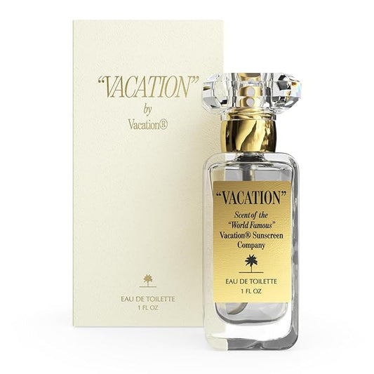 "VACATION" by Vacation Sunscreen Eau de Toilette, Beach Coconut Perfume for Women & Men, Scent of Sunscreen & Summer, Travel Size, 1 Fl. Oz.-Velvo Beauty