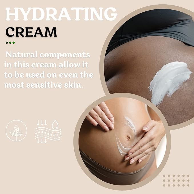 Stretch Mark Cream for Sensitive Skin Plant-Based Long and Short-term Hydration, Increases Skin Elasticity and Firmness (Stretch Mark Cream)-Velvo Beauty