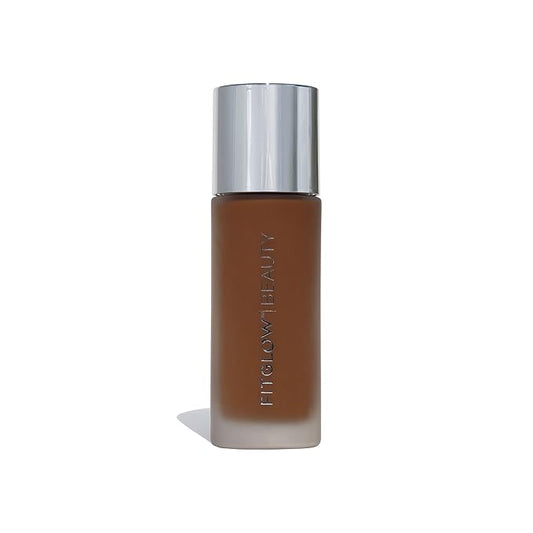 Fitglow Beauty - Natural Foundation+ Photo-Filtering Foundation | Vegan, Woman-Owned Clean Beauty (F7 - Rich Neutral, Soft Olive Undertones)-Velvo Beauty