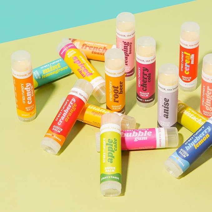 Crazy Rumors Biggie Cherry Cola Flavored All Natural, Plant Based Lip Balm to Moisturize and Nourish your Lips - Cherry Cola Biggie Tube 0.6 oz (4x Larger than standard 0.15 oz lip balm)-Velvo Beauty
