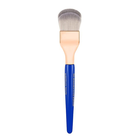 Bdellium Tools Professional Makeup Brush - Golden Triangle 952 Small Rounded Double Dome Blender - With All Vegan and Soft Synthetic Fibers, For Application & Blending (Blue, 1pc)-Velvo Beauty