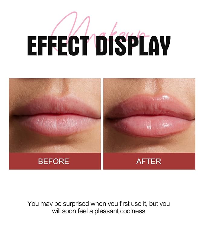 Lip Plumper 6 Colors Moisturizing Glossy Plumping Lip Gloss Long Lasting Hydrating Natural Lip Plumper for Women Girls (Color 02)-Velvo Beauty