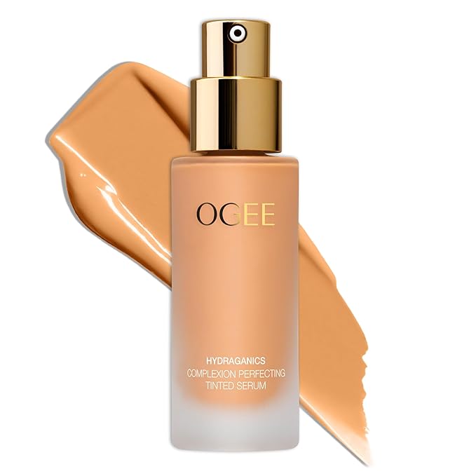 Ogee Complexion Perfecting Liquid Foundation - Lightweight Tinted Moisturizer For Face (Oak 5.25N - Medium Beige, Golden Undertones) - with Vitamin C & Jojoba Oil - Certified Organic & Made in USA-Velvo Beauty