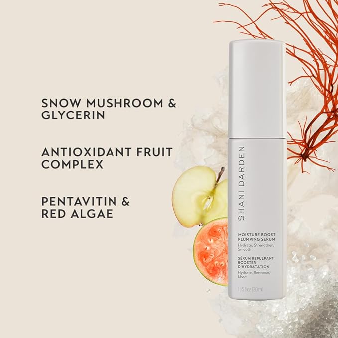 SHANI DARDEN SKIN CARE Moisture Boost Plumping Serum for Face, Moisturizing & Hydrating Face Serum with Snow Mushroom & Glycerin for Long-Lasting Hydration & Radiant, Dewy Skin, 1 fl oz-Velvo Beauty
