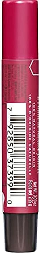 Burt's Bees Shimmer Lip Tint Set, Tinted Lip Balm Stick, Moisturizing for All Day Hydration with Natural Origin Glowy Pigmented Finish & Buildable Color, Rhubarb (4-Pack)-Velvo Beauty