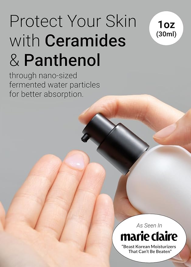 JUNG SAEM MOOL Essential Mool Cream 1 Fl Oz, Lightweight Watery Face Cream with Ceramide and Panthenol for Deep Hydration and Radiant Skin, Skin Barrier Support, Korean Foundation Makeup Prep-Velvo Beauty