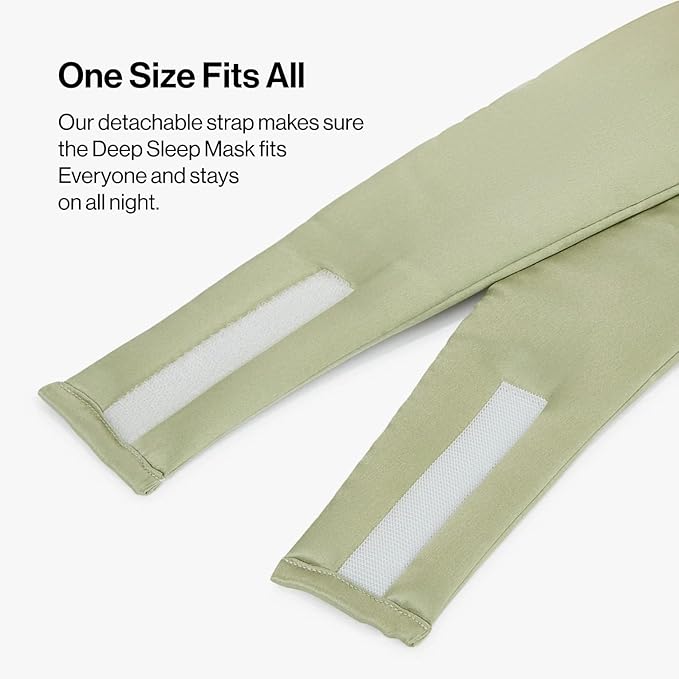 Dore & Rose Deep Sleep Mask Light Blocking, 23 Momme Mulberry Silk Eye Mask, Ultra Soft, Adjustable - Travel Sleeping Mask for Men & Women - Olive-Velvo Beauty