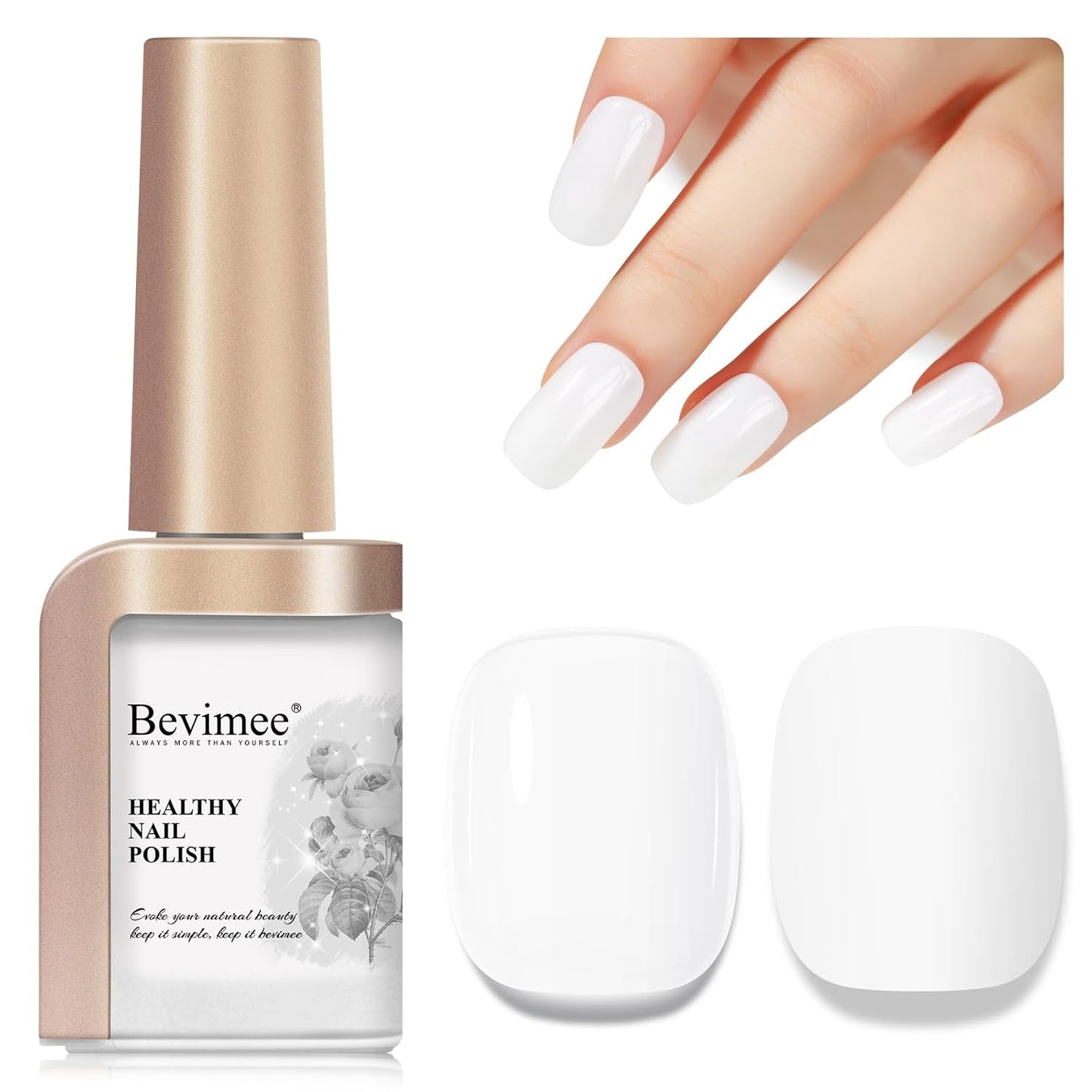 Nail Polish Milky White, Air Quick Dry Nail Lacquer Sheer Color, Regular Fast Drying Fingernail Polish Bulk Non Gel Long-Lasting DIY Salon Gift For Women-Velvo Beauty