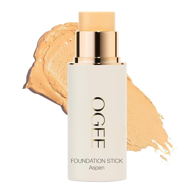 Ogee Sculpted Complexion Foundation Stick (Aspen 1.0W - Fair, Warm Undertones) Full Coverage Foundation Makeup - Instantly Balance & Even Complexion - 70% Organic Ingredients-Velvo Beauty