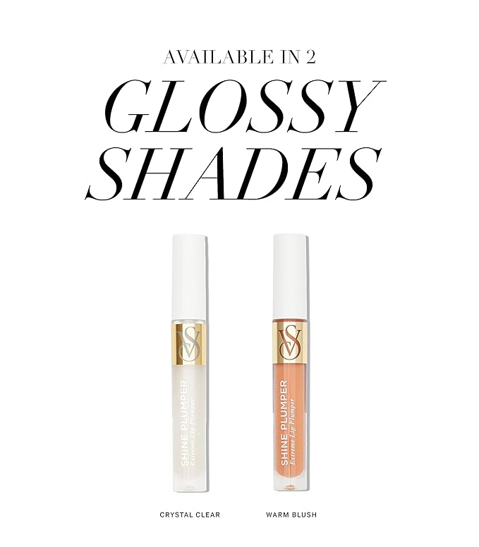 Victoria's Secret Shine Plumper Extreme Lip Plumper in Warm Blush, Plumping Lip Gloss for Women with Marine Collagen Microspheres, Lip Treatment-Velvo Beauty