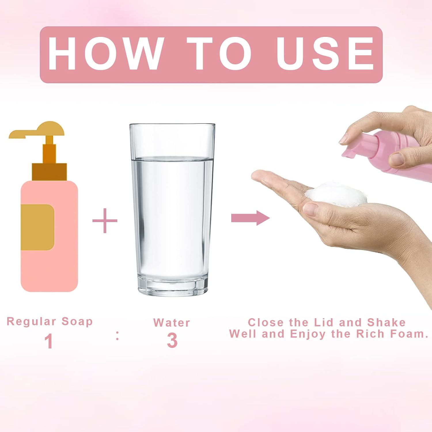 homicozy 40 Pcs Lash Shampoo Bottle Brushes Set, 10 Pcs Lash Shampoo Brushes, 10 Pcs Lash Brushes Tubes, 10 Pcs Eyelash Shampoo Dispensers, 10 Pcs Lash Aftercare Bag for Clients, Women,Girls (Pink)-Velvo Beauty