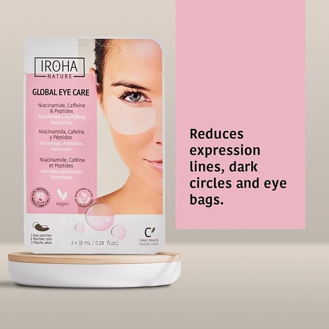 Eye Masks, Reduces Wrinkles, Dark Circles & Puffiness - Pack of 5 Pairs - Hydrating Patches with Niacinamide, Caffeine, Peptides - Vegan, Cruelty-Free, Skincare, Under Eye Treatment, Gift-Velvo Beauty