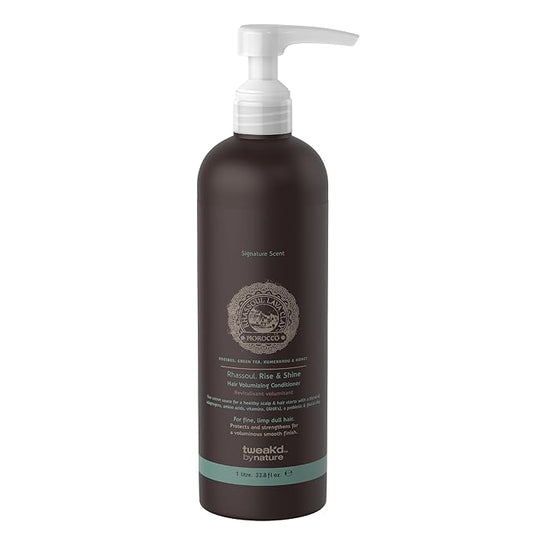 Tweak’d by Nature - Rise & Shine Hair Volumizing Conditioner for Fine Hair, Paraben Free and Sulfate Free Conditioner, Hydrating Hair Care for Soft, Tangle-Free Finish (33.8 ounces)-Velvo Beauty