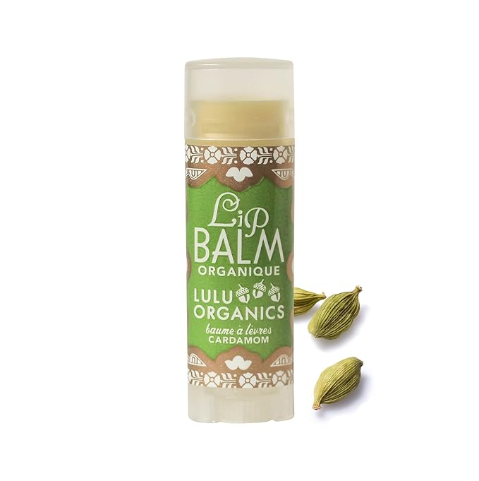 Natural Lip Balm, Nourishing and Moisturizing Premium Lip Care, Handmade Hydrating Lip Balm, Lip Treatment for Dry and Cracked Lips, Repairing and Fragrance Free - Cardamom - 0.15oz-Velvo Beauty
