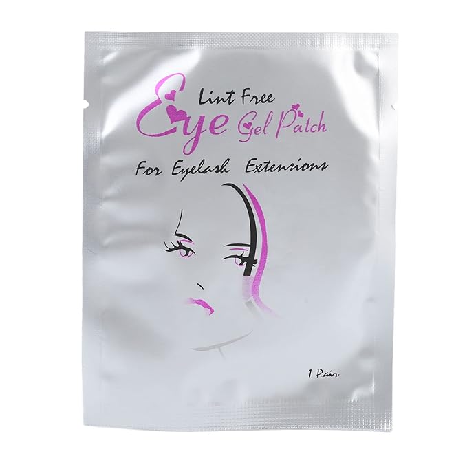 50pcs Eyelash Pads, Gel Lash Pads Under Eye Hydrogel Eye Pads for Eyelash Design, Individual Packing Eyelash Patch for Woman Beauty-Velvo Beauty