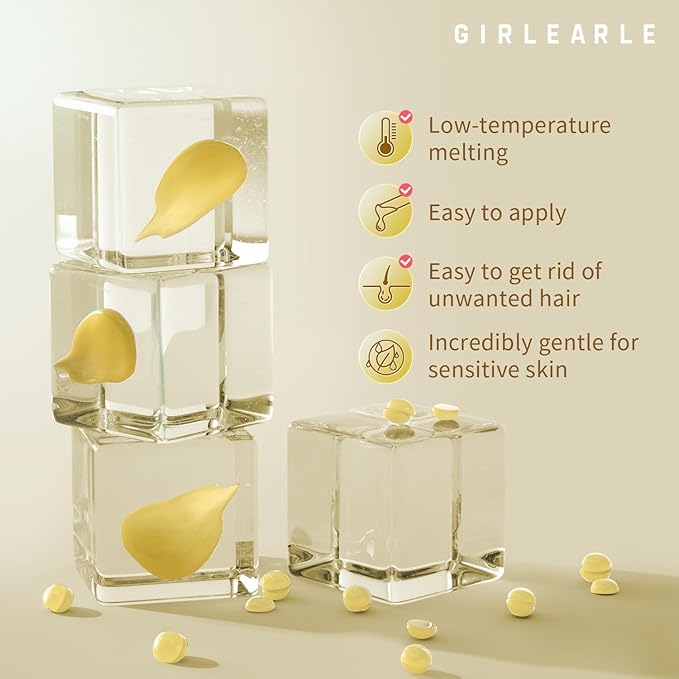 Hard Wax Beads, 1lb Honey Wax Beans for Hair Removal, Hard Wax for Sensitive Skin at Home, Wax Refill Perfect for Brazilian Bikini, Legs, Facial, Eyebrow and Full Body for Women and Men-Velvo Beauty