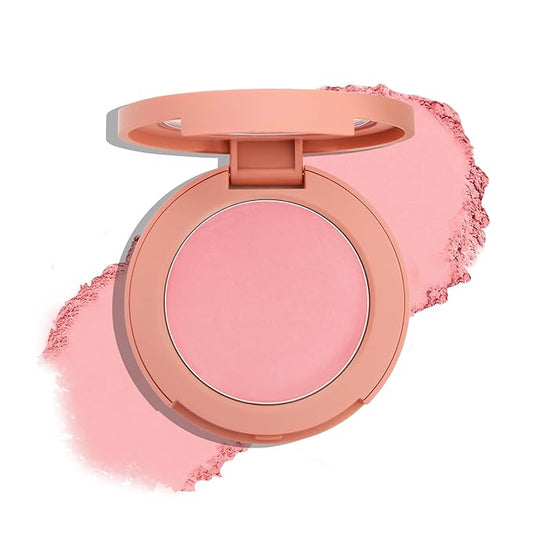 Boobeen Powder Blush, Single Color Blush Face Blush Palette Matte Baked Cream Blush Makeup Powder, High Pigment Pressed Blush for Create a Natural Cheek Flushed Look (06#)-Velvo Beauty