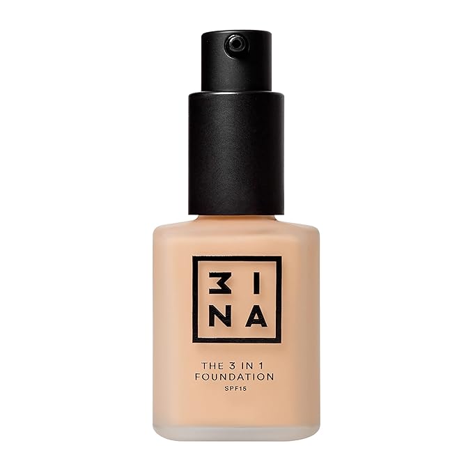 3INA The 3-In-1 Foundation 207 - Vegan Formula - Combination Of Primer, Concealer And Foundation - Medium Coverage - Natural Finish - Perfect For Covering Lines And Blemishes - Long Lasting - 1.01 Oz-Velvo Beauty