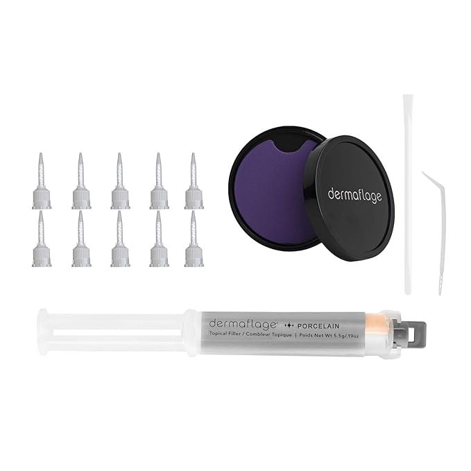Dermaflage Scar Filler Kit - Porcelain - Deep Scar Cover and Waterproof Concealer for Acne Scars Wrinkles, and Ice Pick Scars Makeup, 1 mo supply-Velvo Beauty