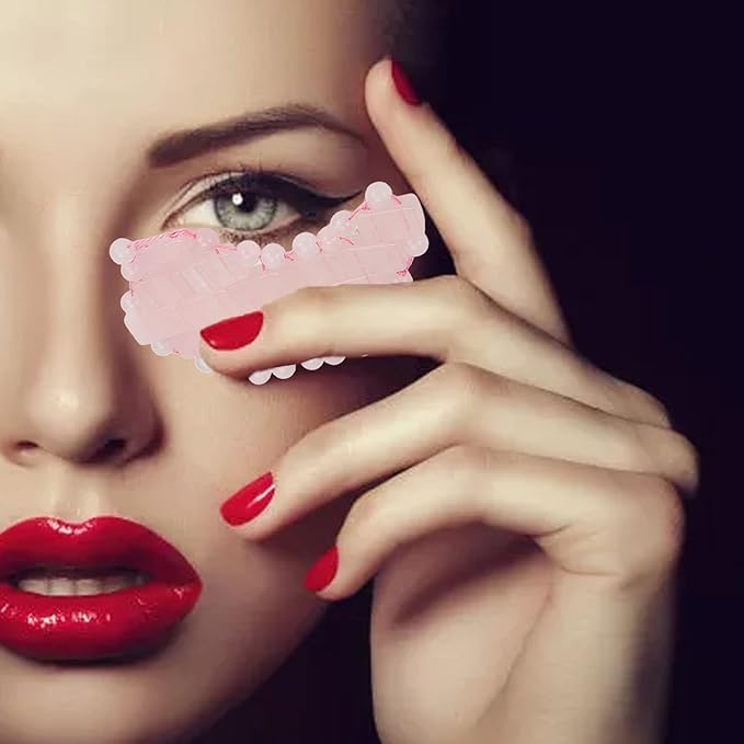 2Pcs Jade Eye Mask, Jadestone Eye Patch, Rose Quartz Anti Aging Eye Pad Sleep Eye Pad to Eliminate Wrinkles, Puffiness & Irritation (Reusable)-Velvo Beauty