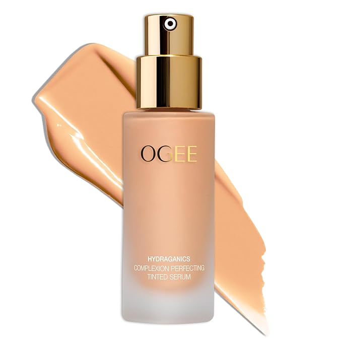 Ogee Complexion Perfecting Liquid Foundation - Lightweight Tinted Moisturizer For Face (Willow 3.00C - Medium Light, Peach-Beige Undertones) - with Vitamin C & Jojoba Oil - Certified Organic-Velvo Beauty