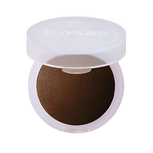 Kosas Cloud Set Face Setting Powder | Smoothing Shine Control, Soft, Sheer Setting Translucent Makeup Finish, Portable & Long-Lasting (Sheer Rich Deep)-Velvo Beauty