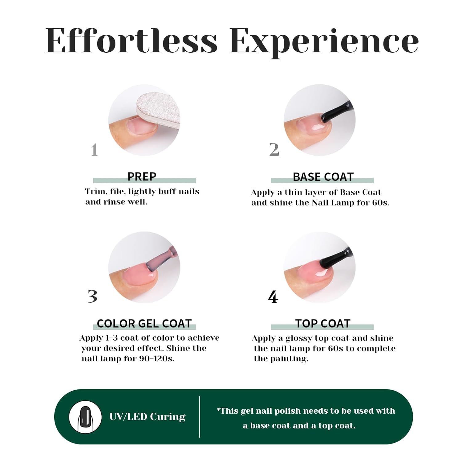 Glitter Gel Polish, Sparkly Shimmer Green Gel Nail Polish, 15ml Soak Off UV Gel Nail Polish for DIY Manicure, St. Patrick's Day Christmas Green Color Gel - GP0063-Velvo Beauty