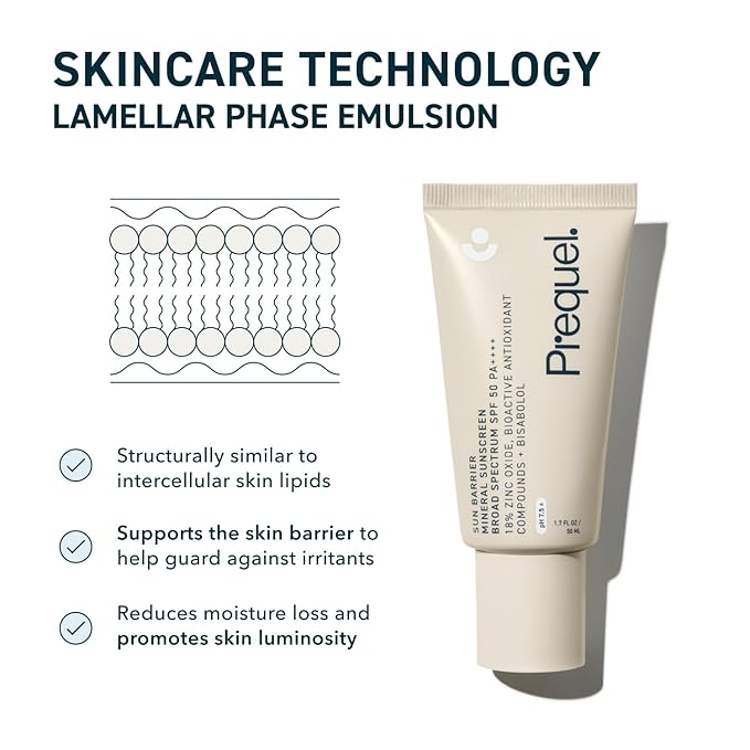 Skin Sun Barrier Mineral Sunscreen SPF 50. PA++++ Broad Spectrum Zinc Oxide Sunblock with Semi-Transparent Lightweight Texture. Moisturizing UV Defense for Face. Travel Size, 1.7oz-Velvo Beauty