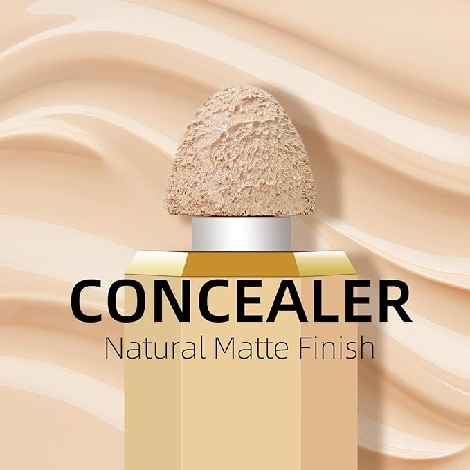 Liquid Concealer Makeup, Cream, #05 Natural, 100% Cruelty-Free, Full Coverage, Hydrating, Long-Lasting, Waterproof-Velvo Beauty