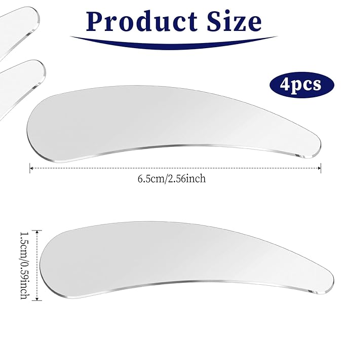 2Pcs Mini Metal Cosmetic Spatulas, Skincare SpatulaMixing and Sampling Makeup Beauty Tools for Skin Care Creams, Eye Cream, Essences Beauty Accessories(4PCS)-Velvo Beauty
