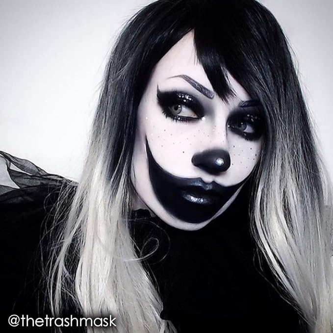 Mehron Makeup Color Cups | Stage, Foundation, Face Paint, Body Paint, Halloween | Face Paint Makeup | Greasepaint .5 oz (14 g) (Black)-Velvo Beauty