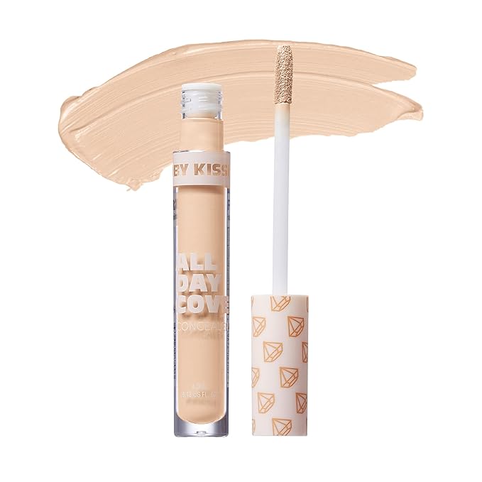 Ruby Kisses All Day Concealer Lightweight Full Coverage Multi-Use Concealer 0.13 Fl Oz (Fair Porcelain)-Velvo Beauty